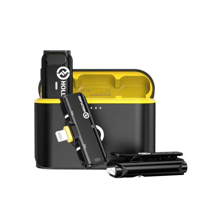 Hollyland LARK C1 DUO 2-Person Wireless Microphone System with Lightning Connector for iOS Devices